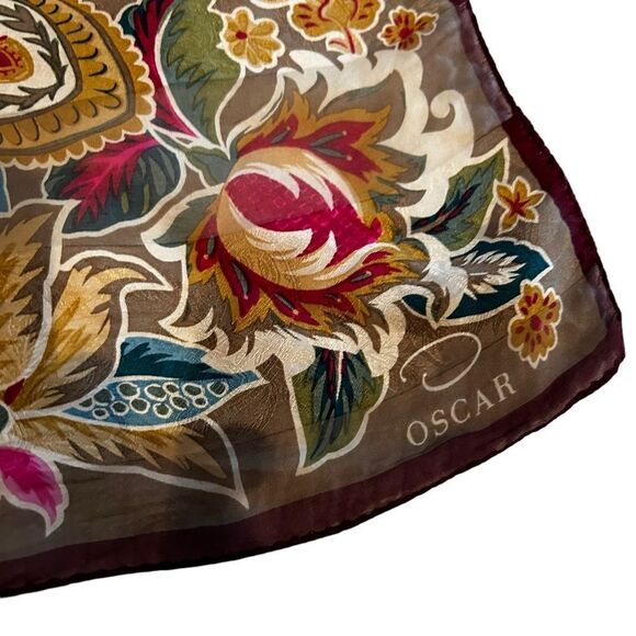 PRICE CUT! CLOSET CLEAR OUT DAY! 
BRAND NEW Oscar de la Renta Floral Scarf! - Picture 4 of 7